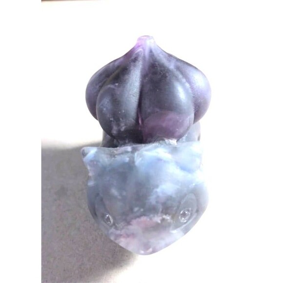 Fluorite Bulbasaur Carving - Picture 2 of 5